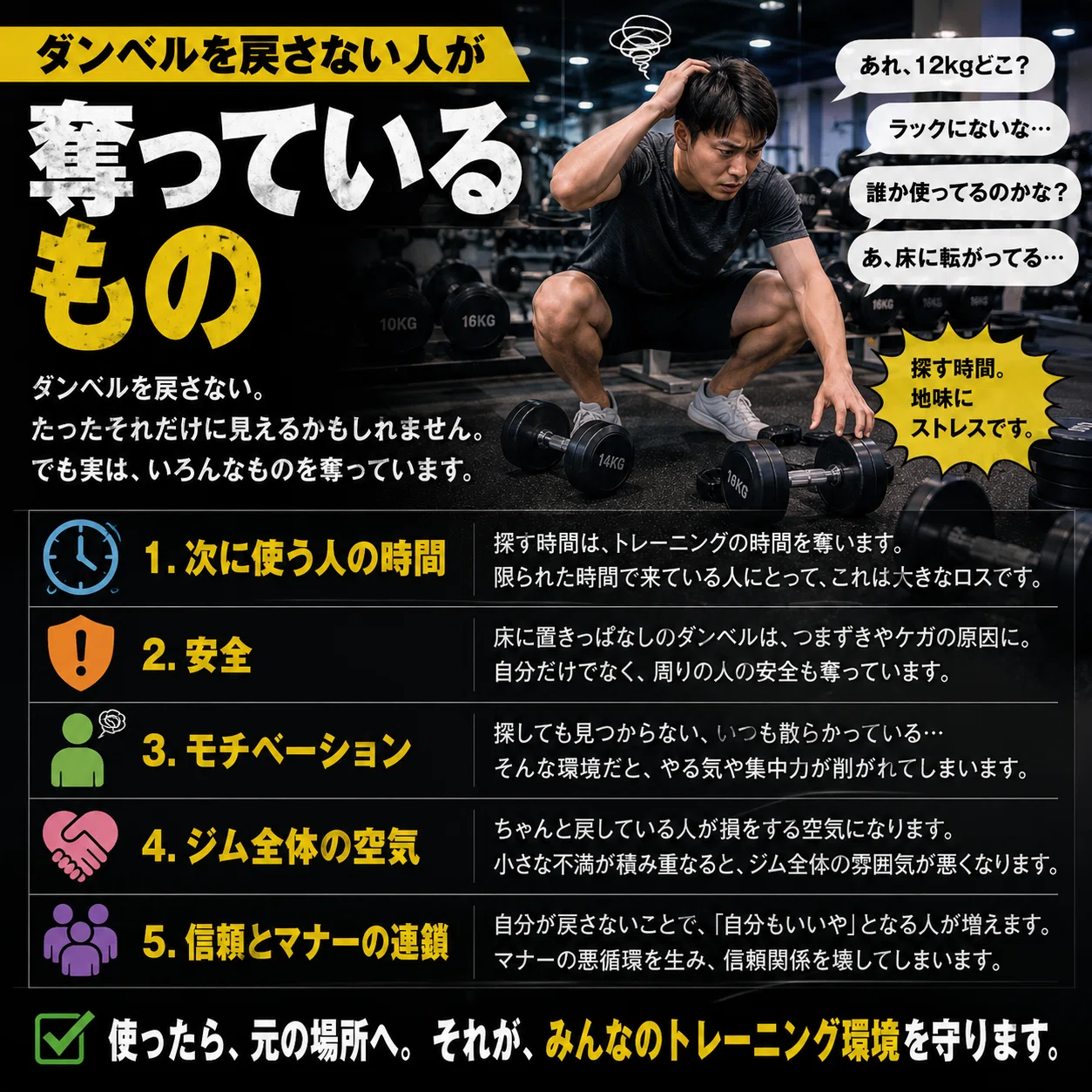 ?️‍♂️? トレーニングジムにいる「勘違いナルシスト」問題 