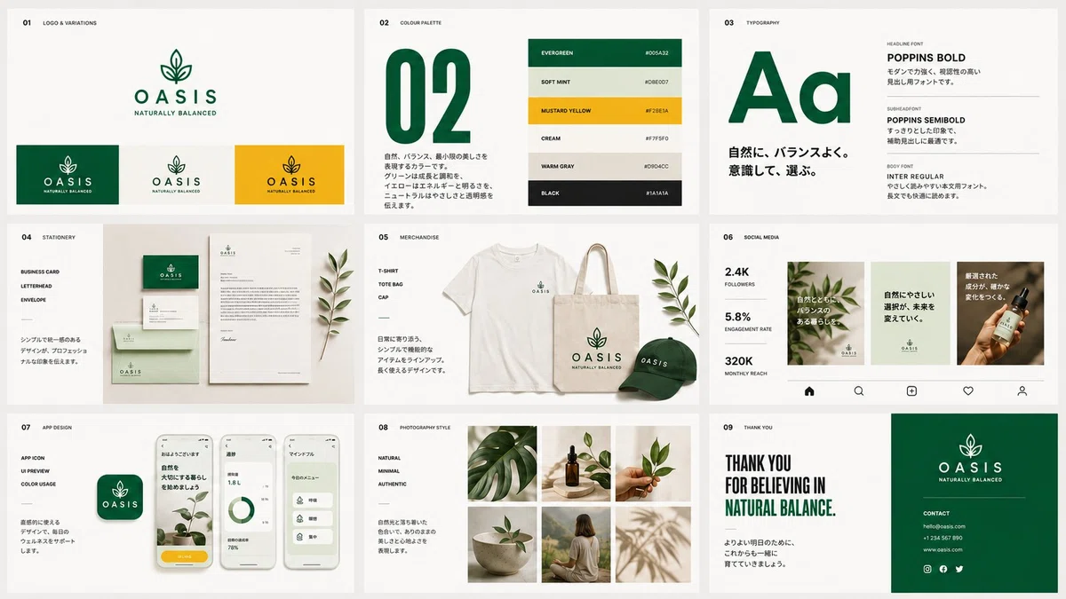 Green Brand Systemのスライド例
