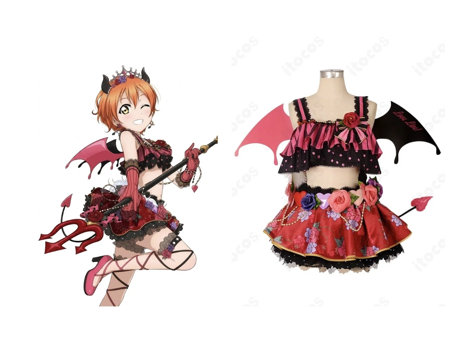 ラブライブ！ 星空凛 小悪魔編覚醒後 コスプレ衣装｜ワンフェス・撮影