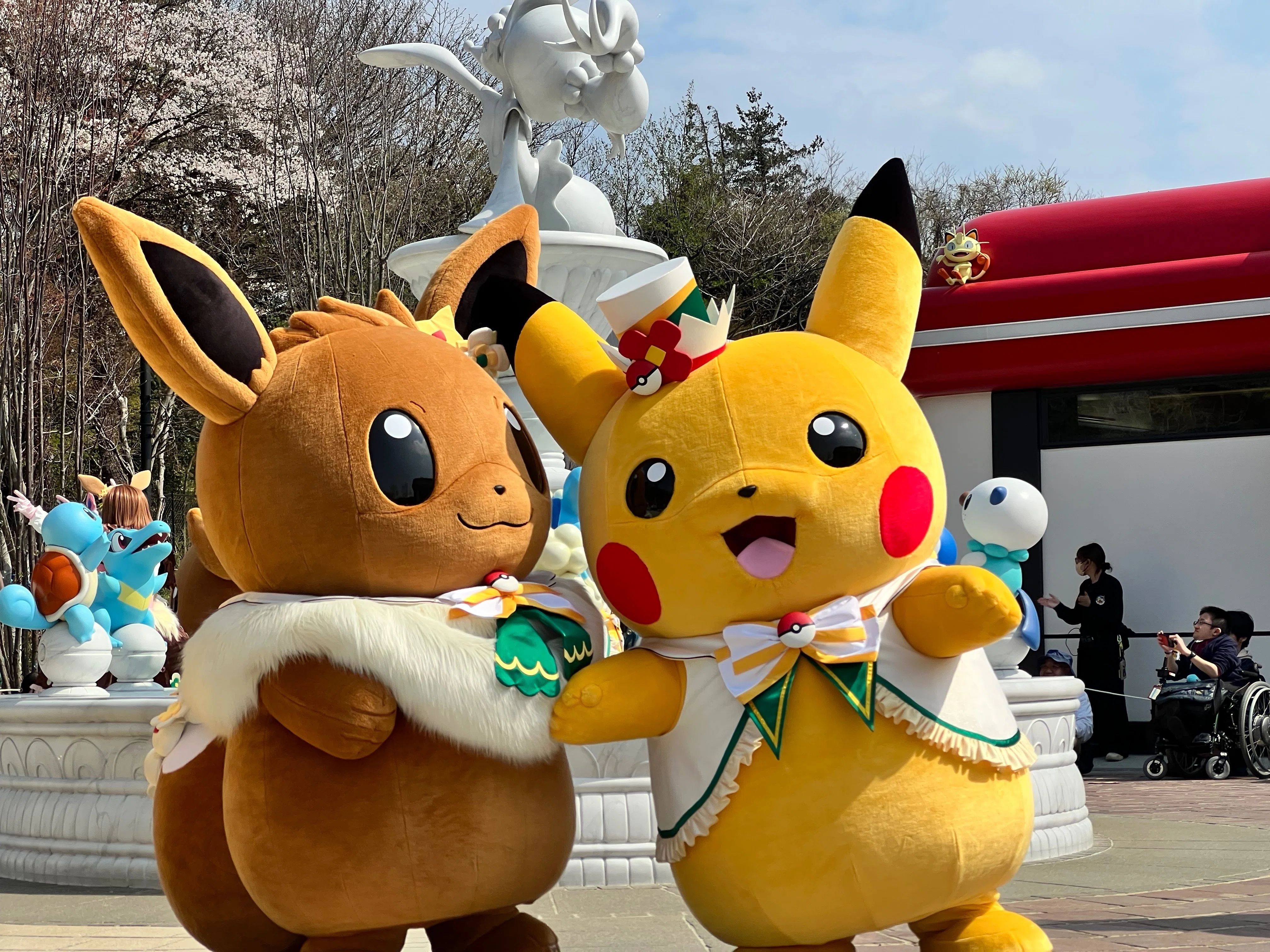 🌸桜満開のポケパークに潜入！🌸園内の様子やグルメ、ショーの感想