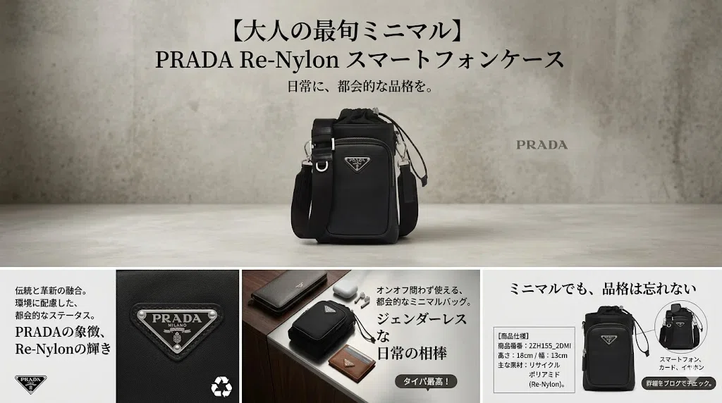 PRADAの進化系「Re-Nylon スマートフォンケース」が、今スマートな大人