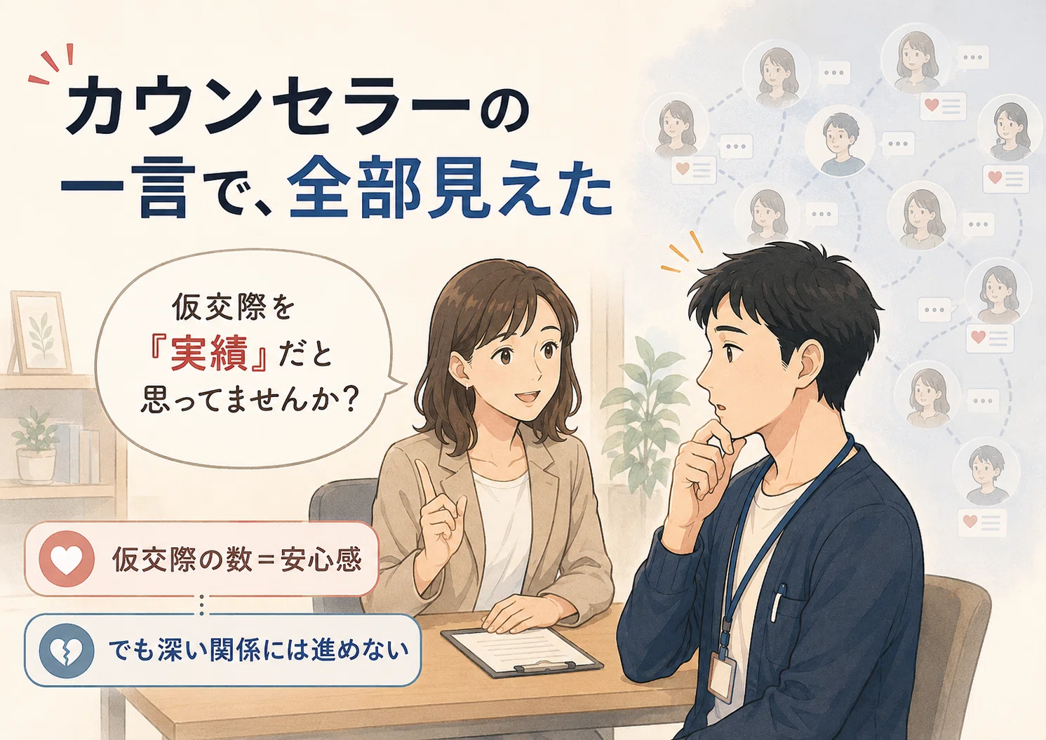 仮交際10人目が「実績」だと思っていた僕が、真剣交際に進めなかった 