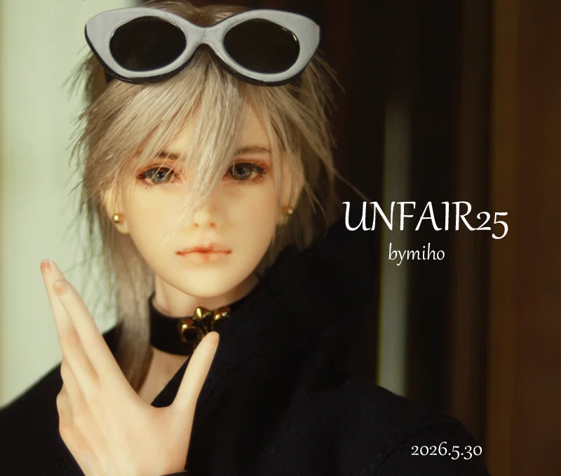 1/6カスタムドールヘッド☆UNFAIR25☆bymiho☆美形は好きですか