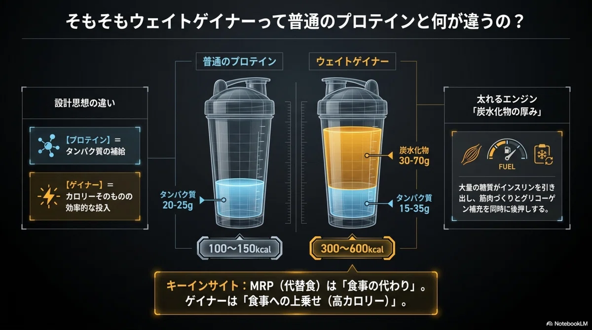 痩せ型向けプロテインで健康的に太るには？ウエイトゲイナーとホエイの違いや増量法を徹底解説