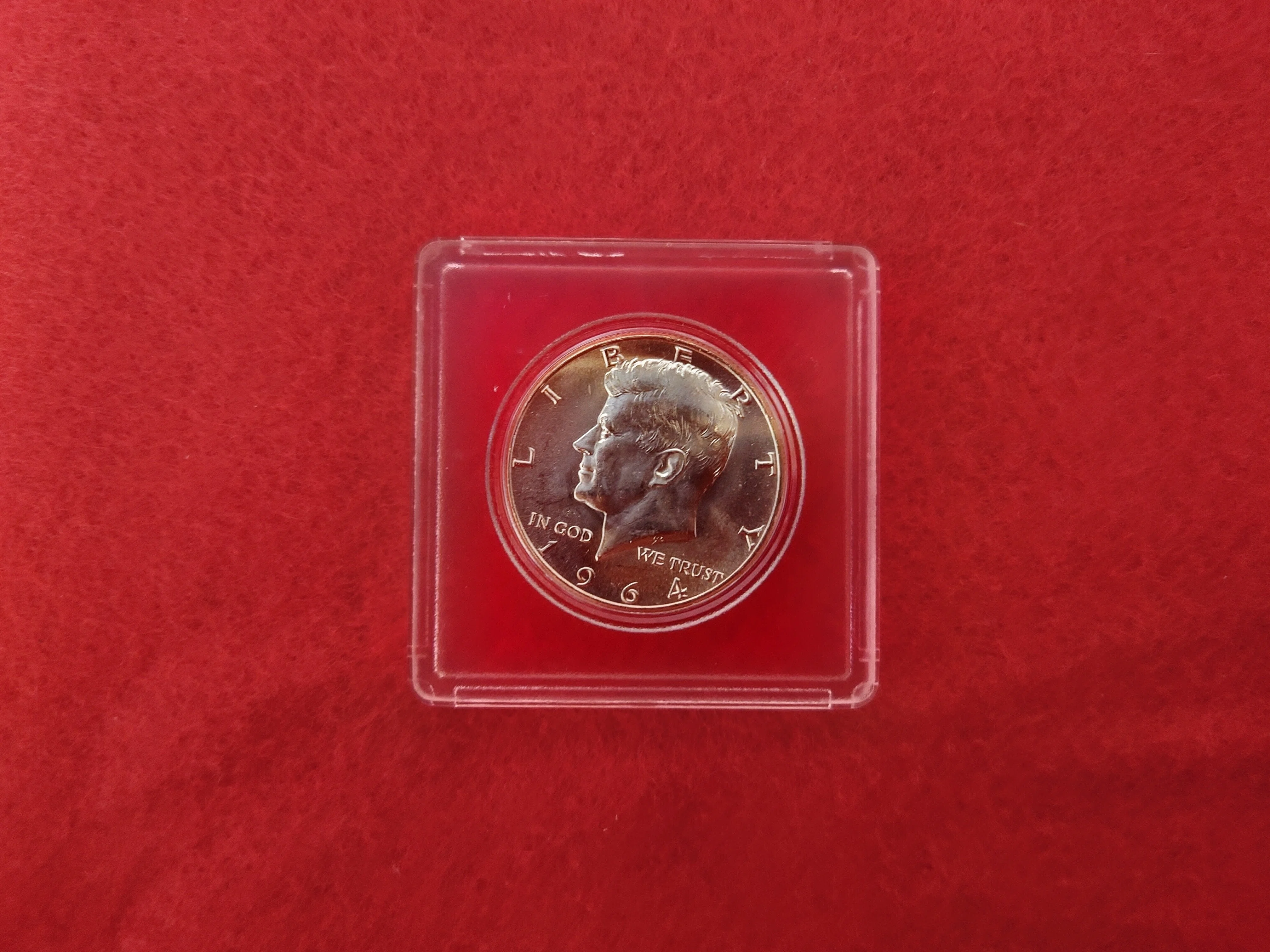 アメリカ合衆国 1964年 ケネディ 50セント銀貨 特年 初年度発行｜ねこのま