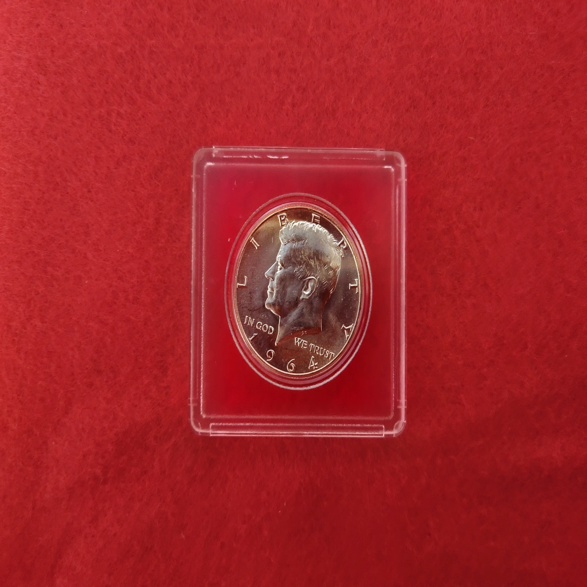 アメリカ合衆国 1964年 ケネディ 50セント銀貨 特年 初年度発行｜ねこのま