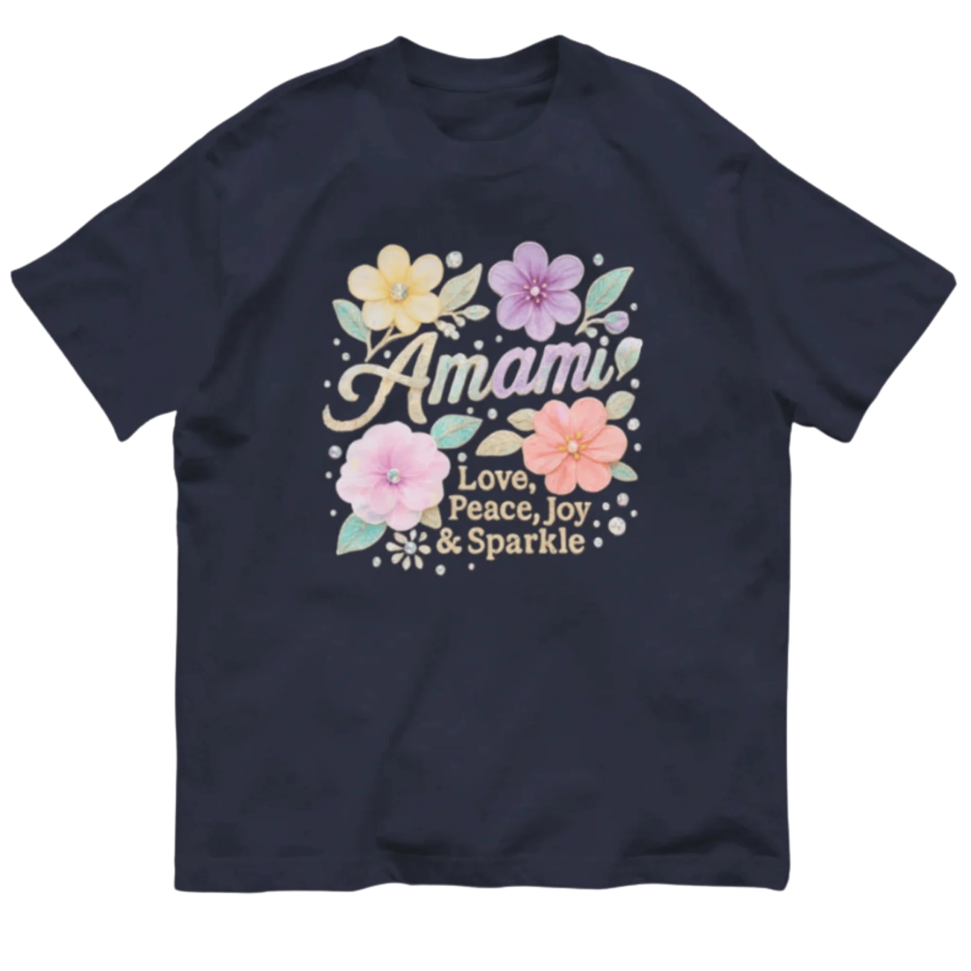 ラインストーン＆刺繍調】Amami フラワーデザイン｜i love gaia