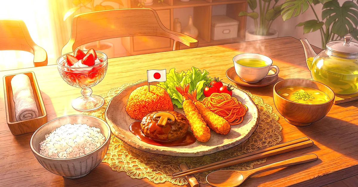 温もりのお子様ランチの日常アート その3