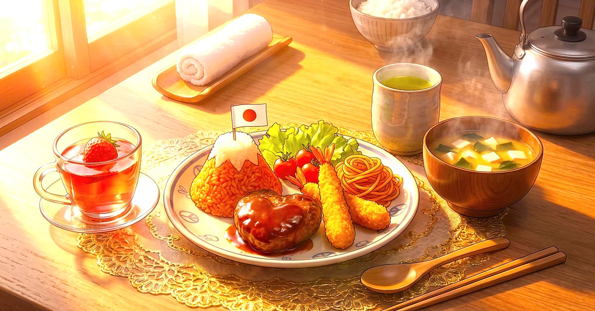 温もりのお子様ランチの日常アート その5