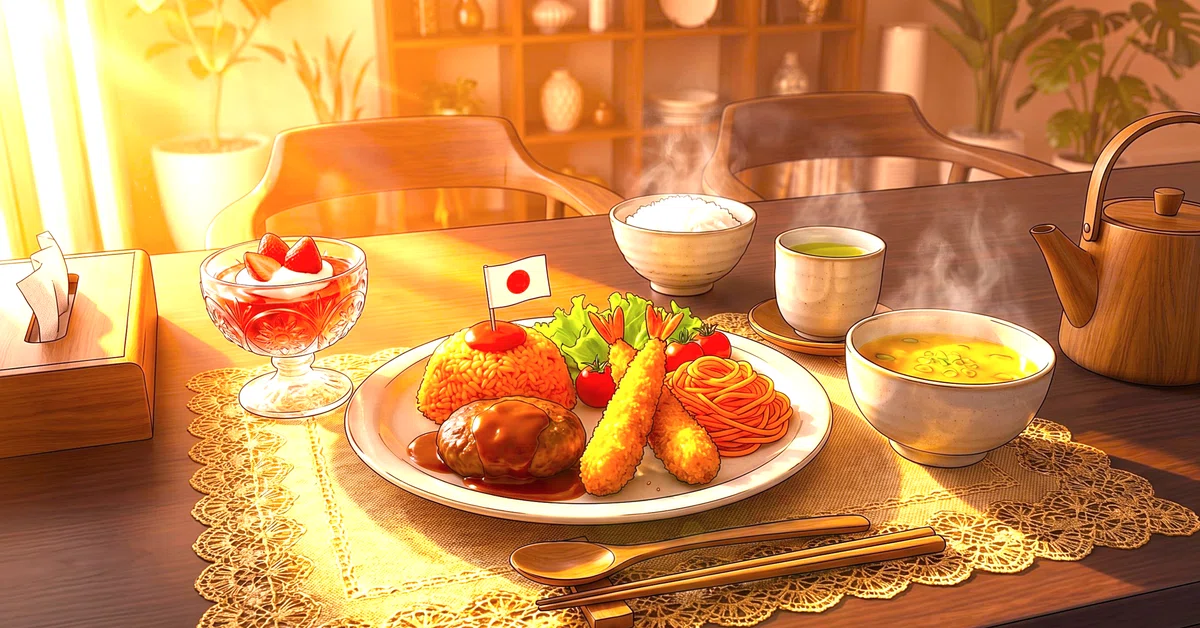 温もりのお子様ランチの日常アート その8