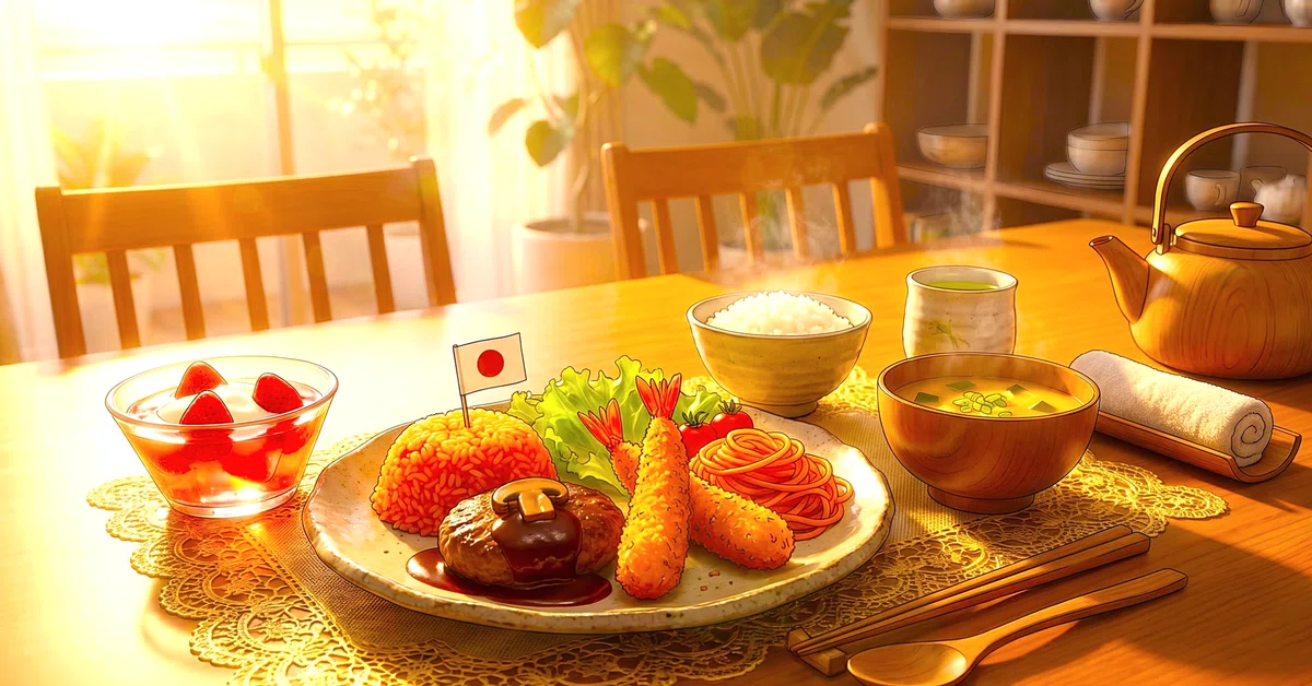 温もりのお子様ランチの日常アート その13