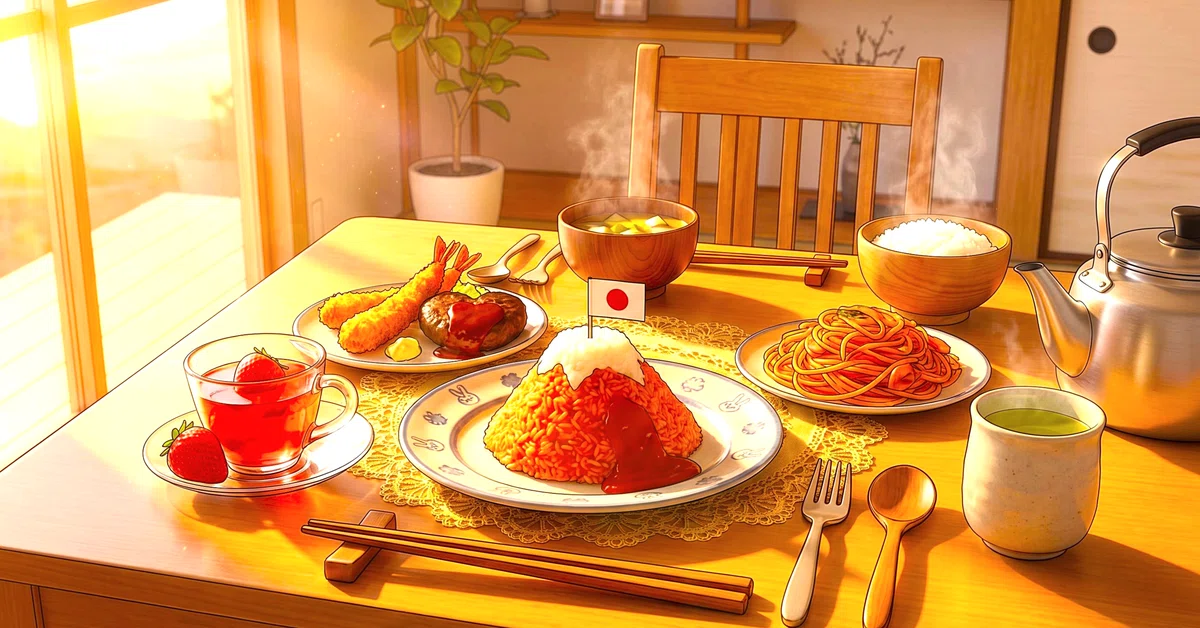 温もりのお子様ランチの日常アート その14