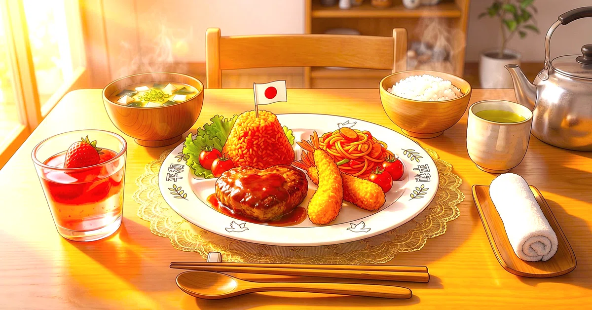 温もりのお子様ランチの日常アート その15