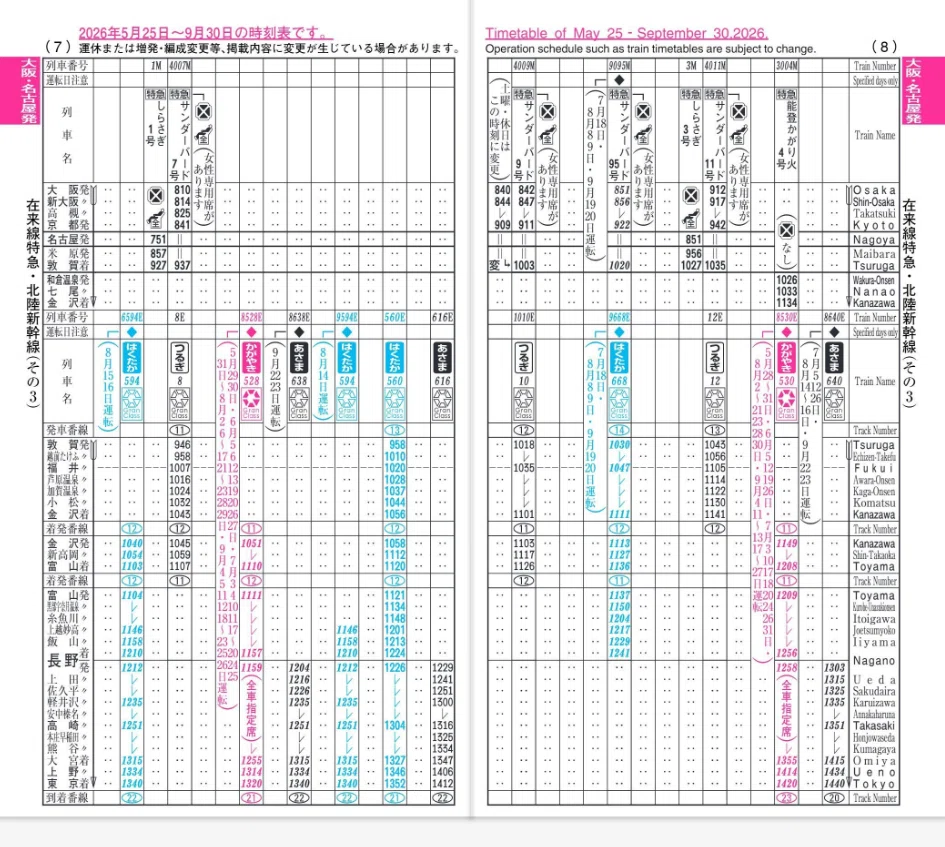 今年夏のJR西日本新幹線臨時列車の設定｜ニージ・マジョー