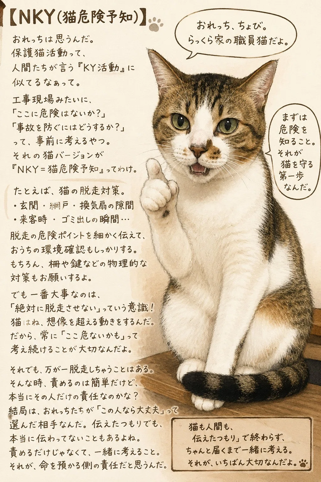 猫おじ語り】Vo.18（全文無料）NKY（猫危険予知）｜共生提案型保護猫