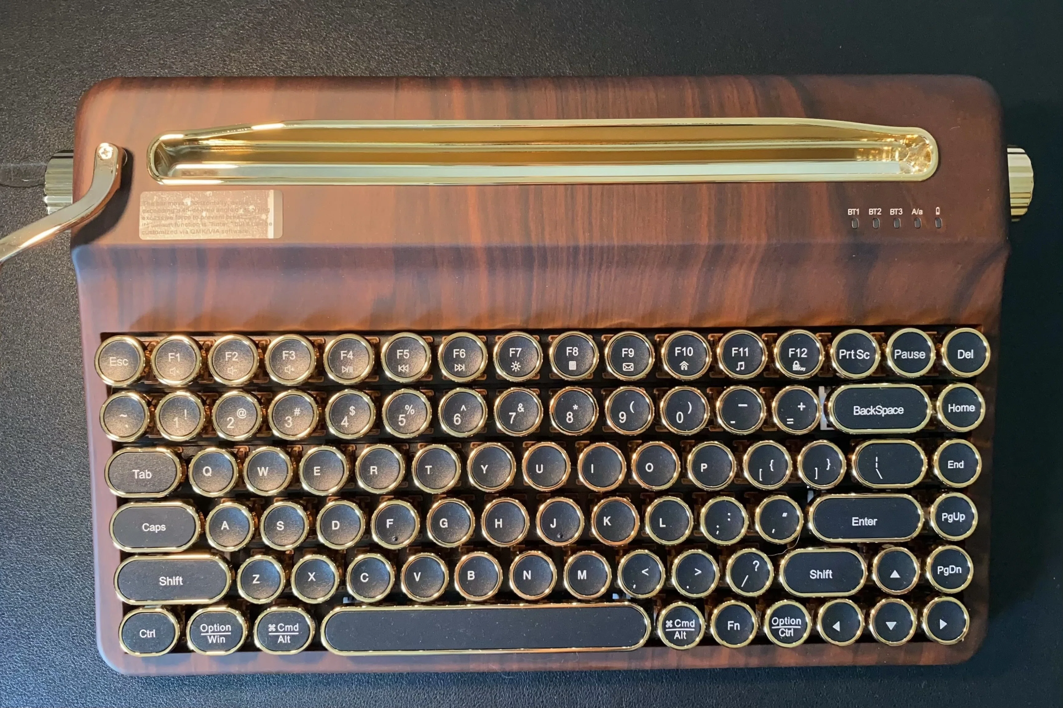 YUNZII QL75 Vintage Retro Typewriter Keyboard レビュー｜見た目だけ