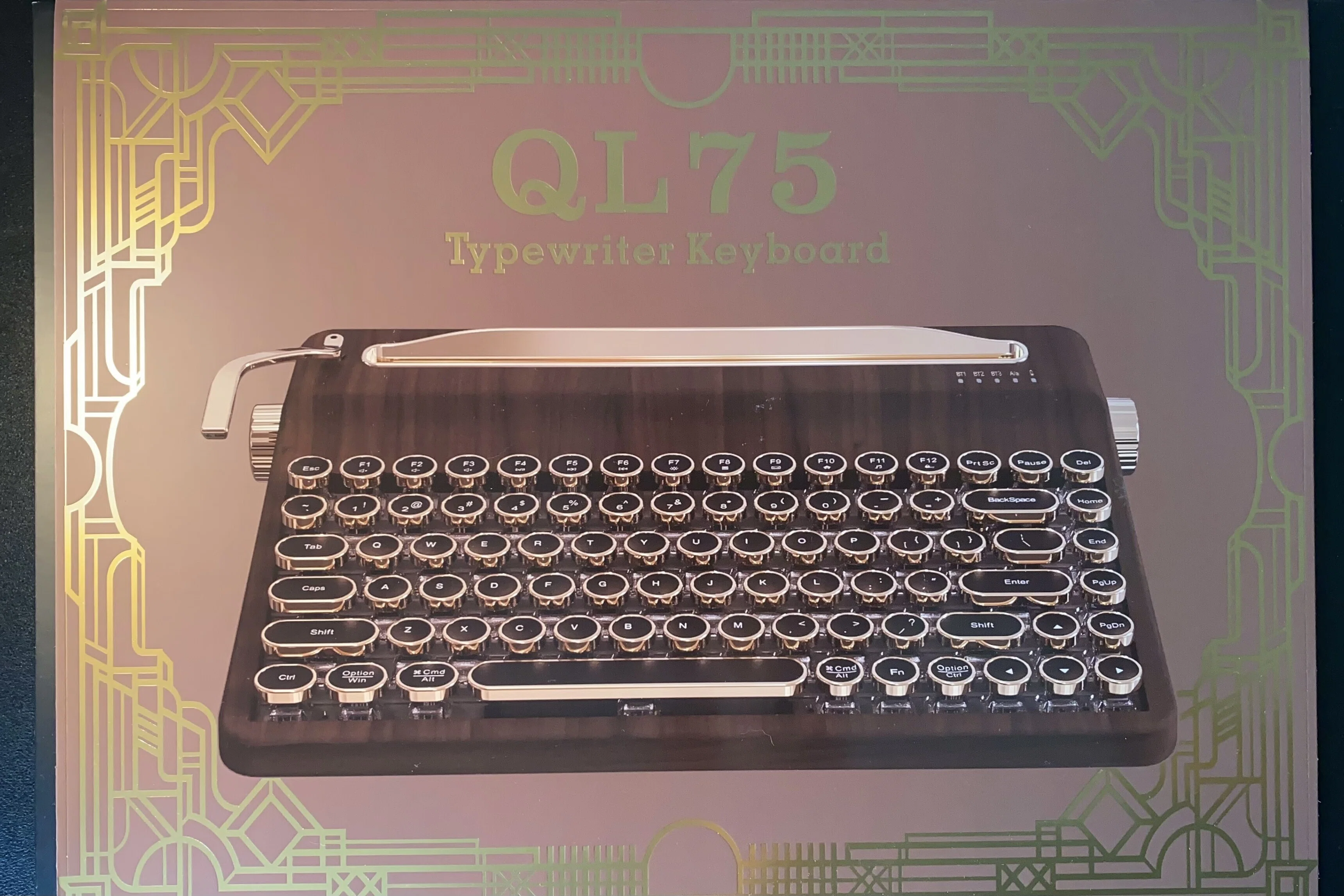 YUNZII QL75 Vintage Retro Typewriter Keyboard レビュー｜見た目だけ