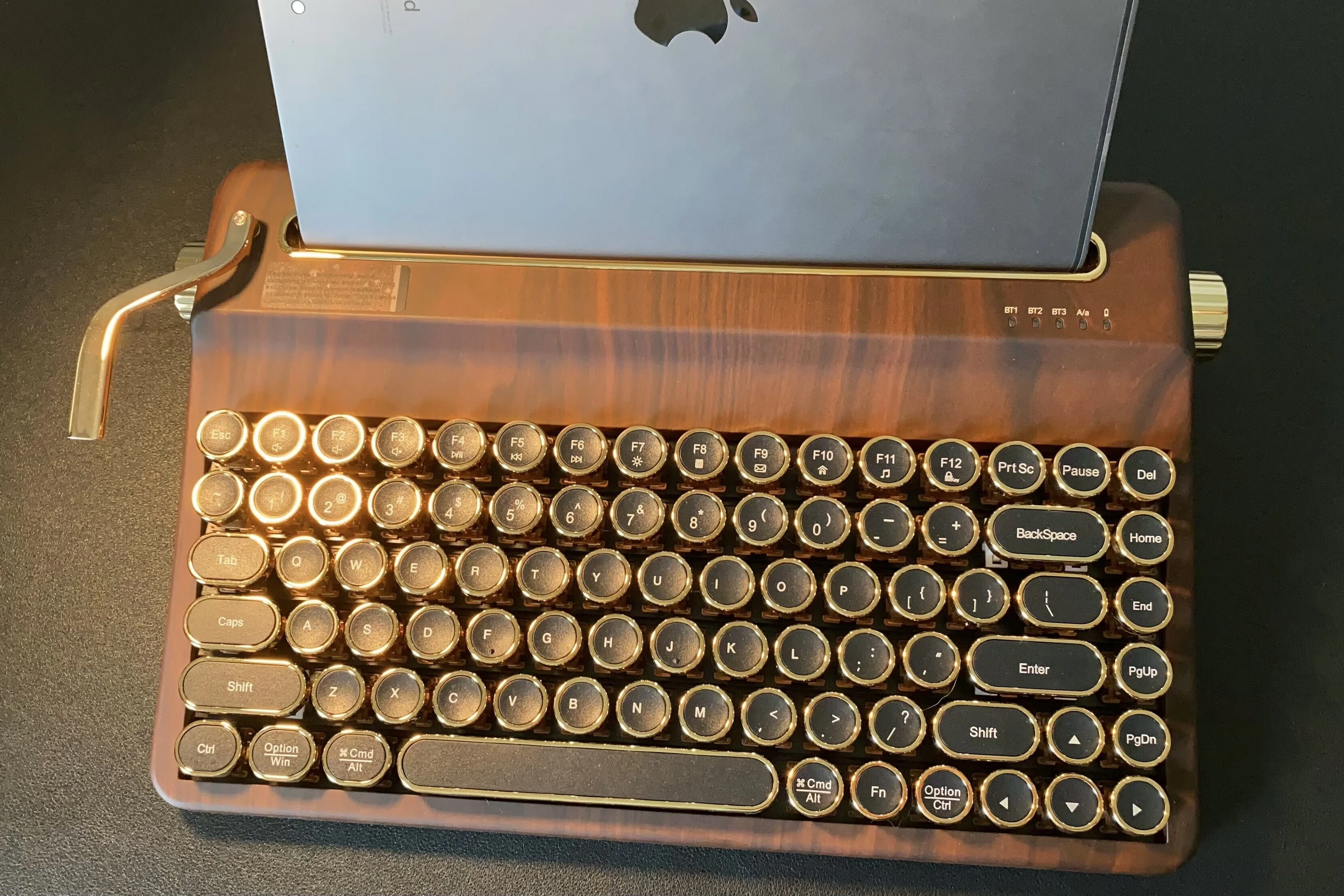 YUNZII QL75 Vintage Retro Typewriter Keyboard レビュー｜見た目だけ