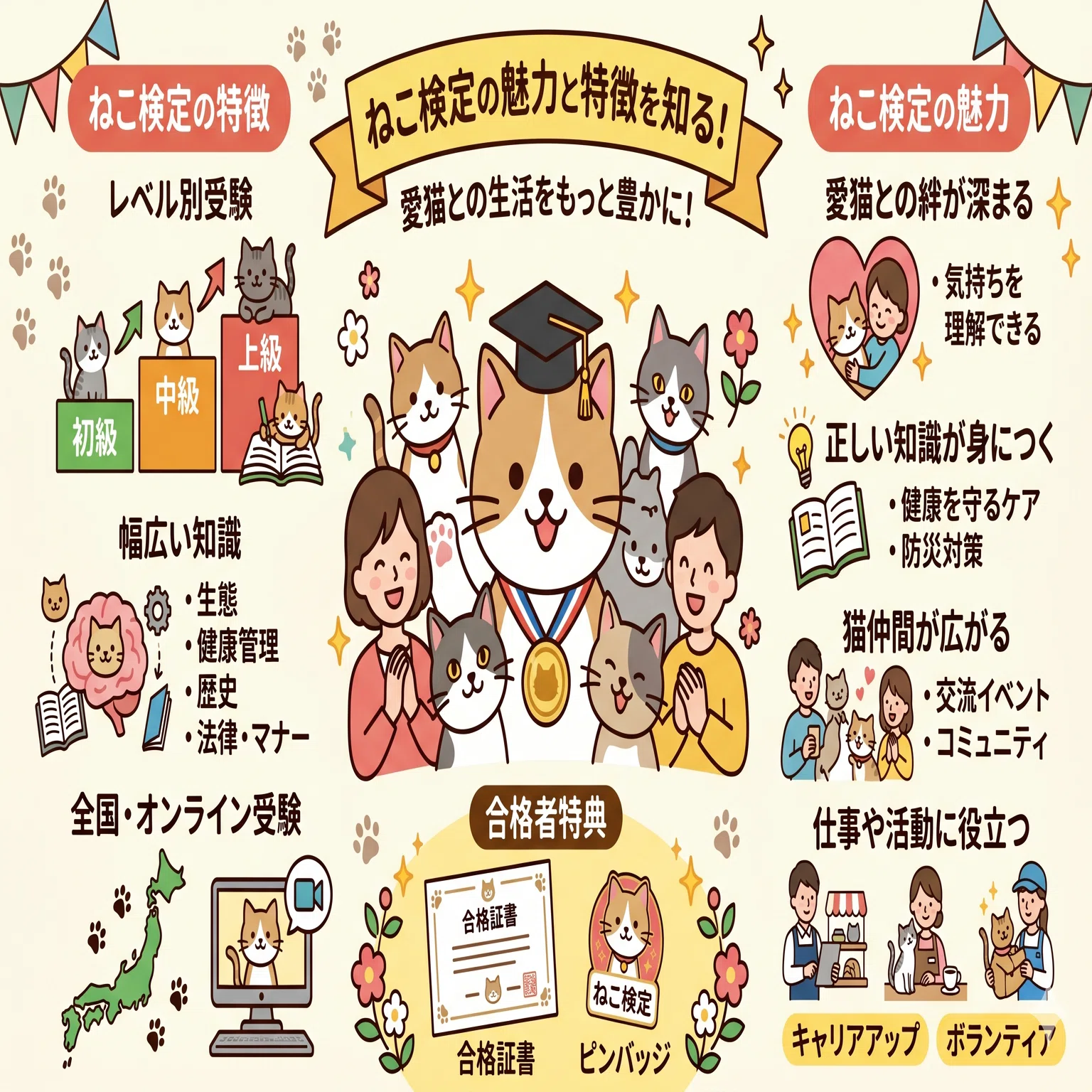 ご報告】ねこ検定、初級・中級ダブル合格！〜noteで見つけた猫愛と