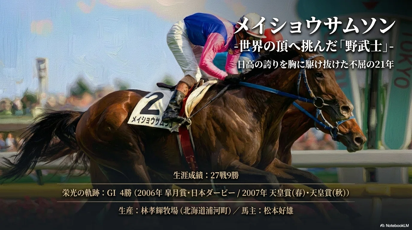 メイショウサムソン -世界の頂へ挑んだ「野武士」-｜ハサミおじさん