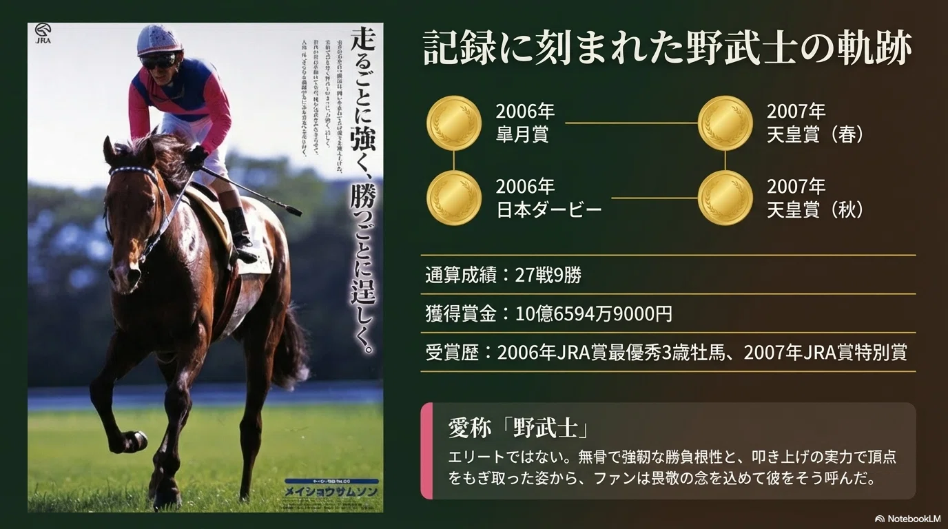 メイショウサムソン -世界の頂へ挑んだ「野武士」-｜ハサミおじさん