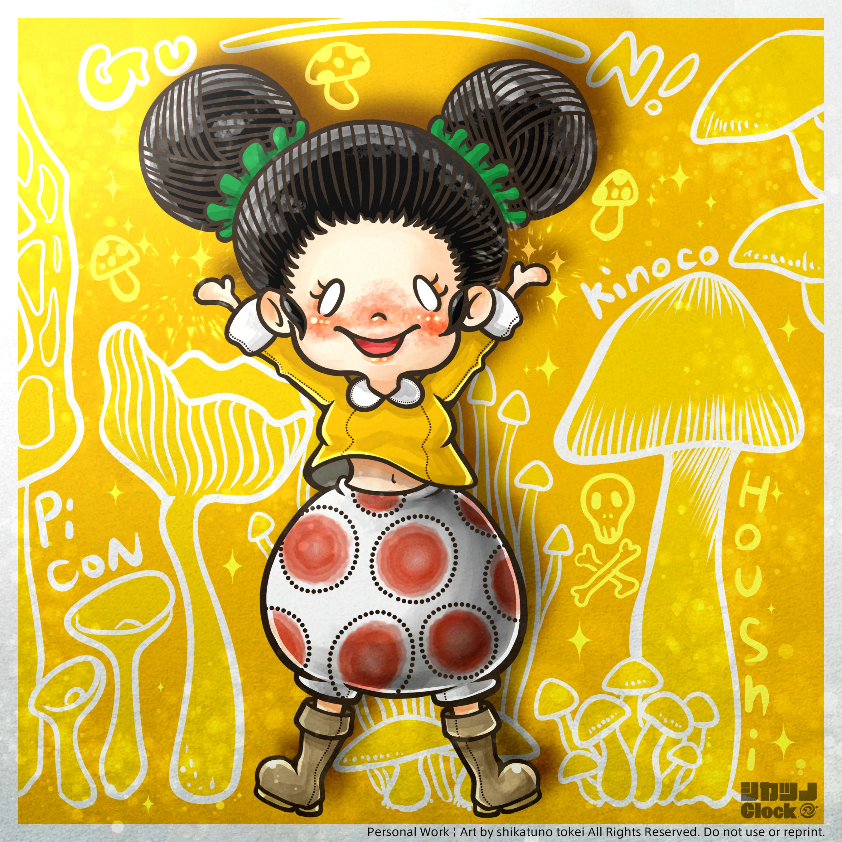 アナログのちびキャラ！をデジタルに描き変えかえ｜鹿角時計