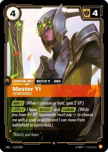 リフトバウンド　riftbound Master Yi デッキパーツ Riftbound TCG】Master Yi Wuju Bladesman(マスター・イー)デッキ