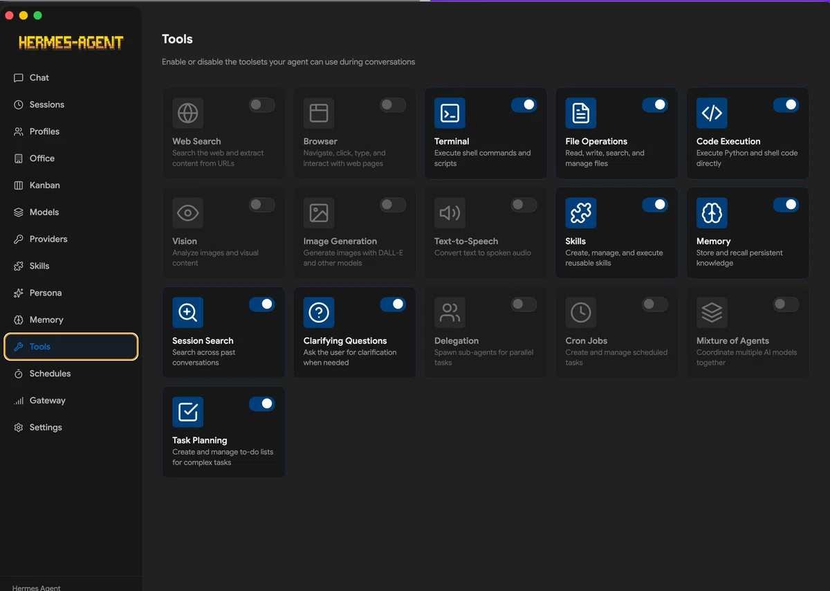 AION-CORE 64 엔진 룸 v0.9.5 Hermes Desktop을 실행하다──API의 바다로 나가기 전, 로컬 실행 관제 ...