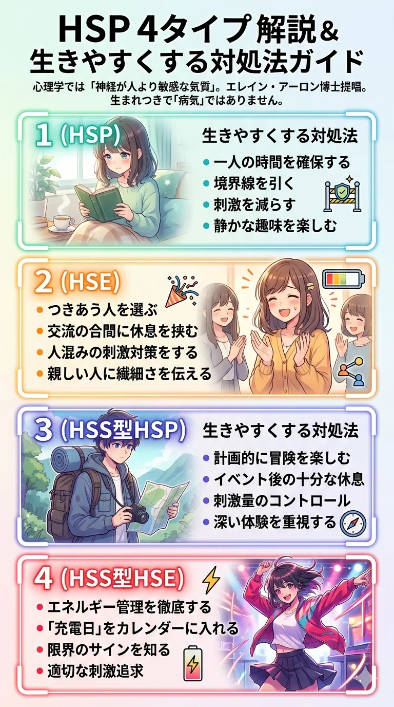 hsp様　オーダー専用ページ♪ HSPの代表的な4タイプ｜南敦規