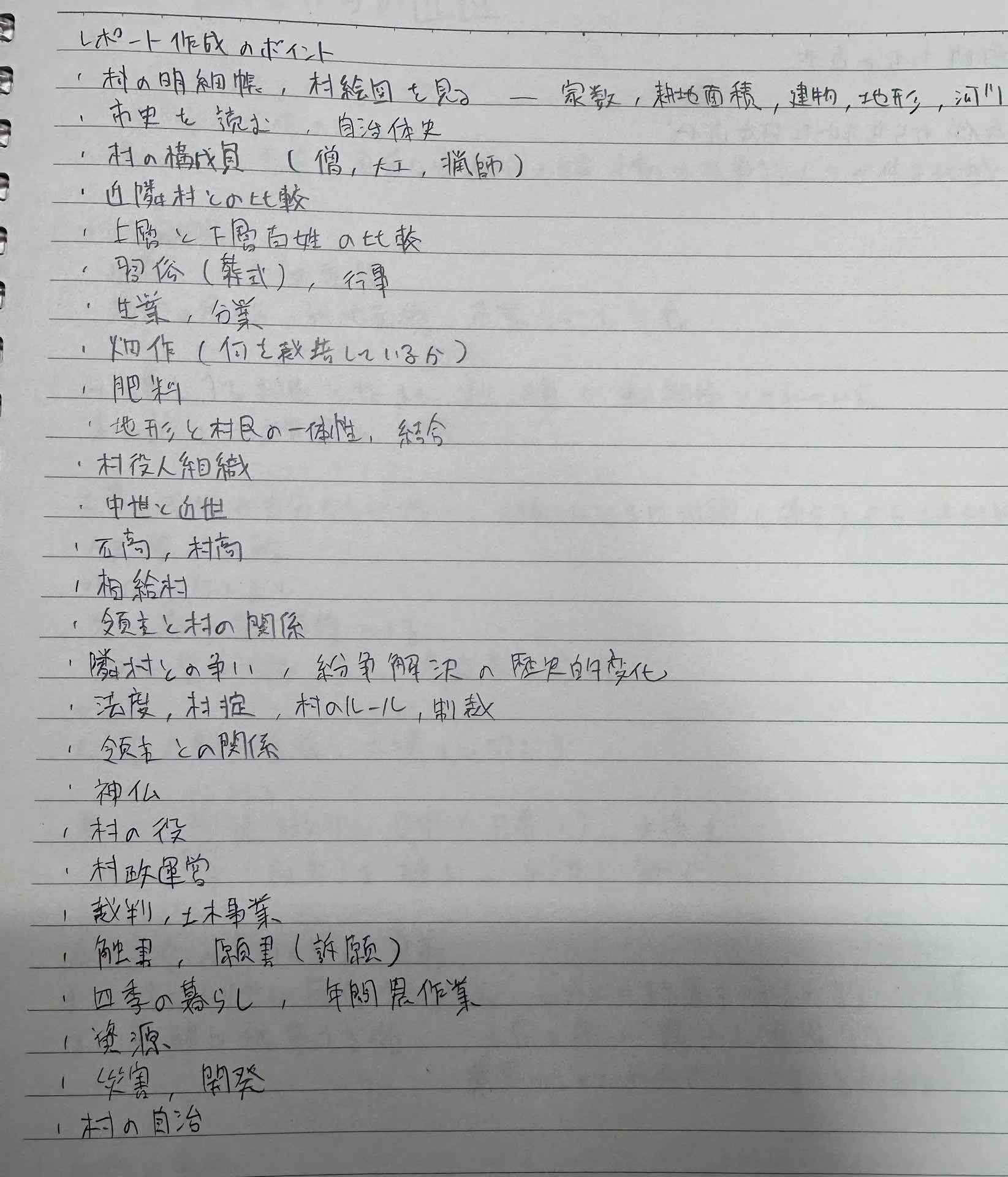 日本史特講（近世）1」の学習③レポート作成編｜さと