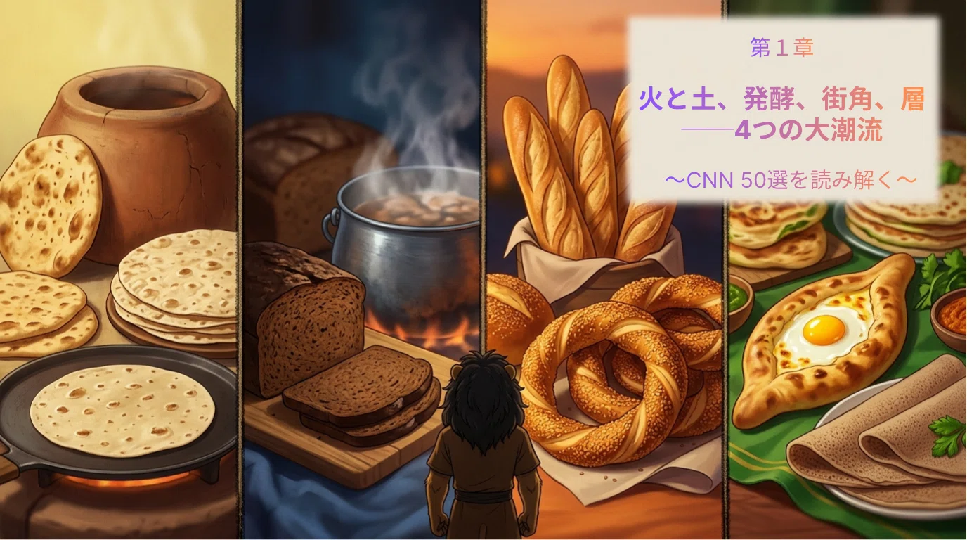 世界50のパンが語る人類史|CNNリスト全解読、僕が選んだ家族で食べたい