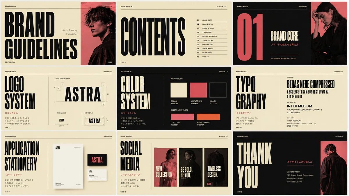 Bold Editorialのスライド例