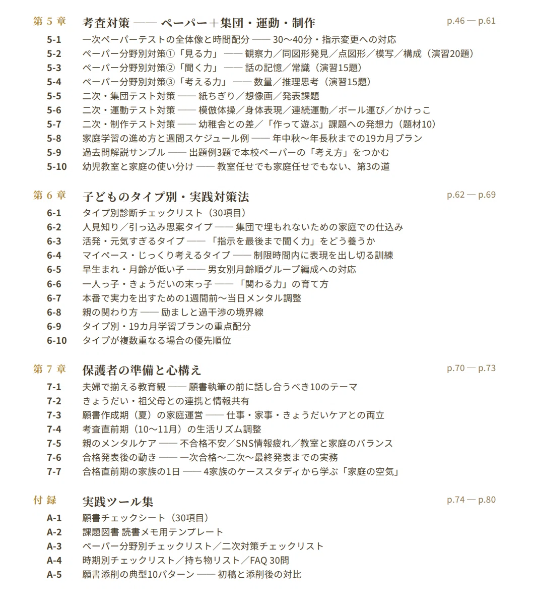 慶應義塾横浜初等部】 願書・面接対策 対策ガイド 全76ページ｜親子