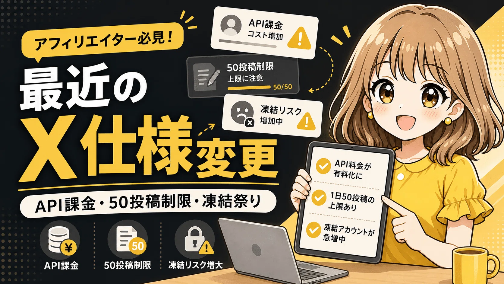 相次ぐXのルール変更、 Xアフィリエイトは何を変えるべきか？解説｜くまこ
