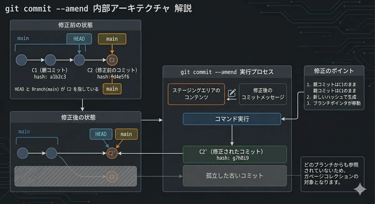 【Gitコマンド上級編：No.6】 git commit --amend と rebase でコミット履歴を美しく整形する｜flower