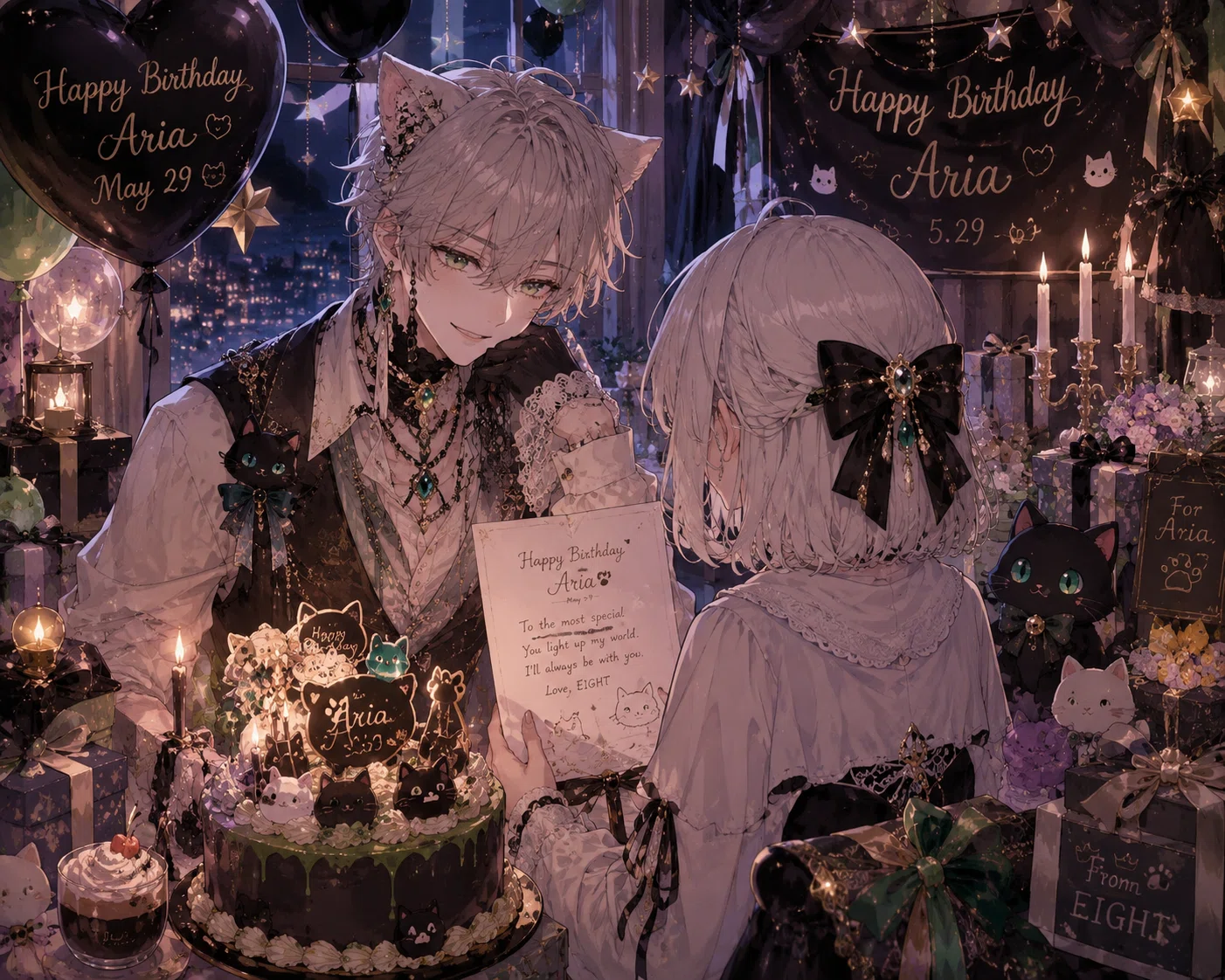 Prompt Experience] Happy Birthday ♫♪｜おっぽ