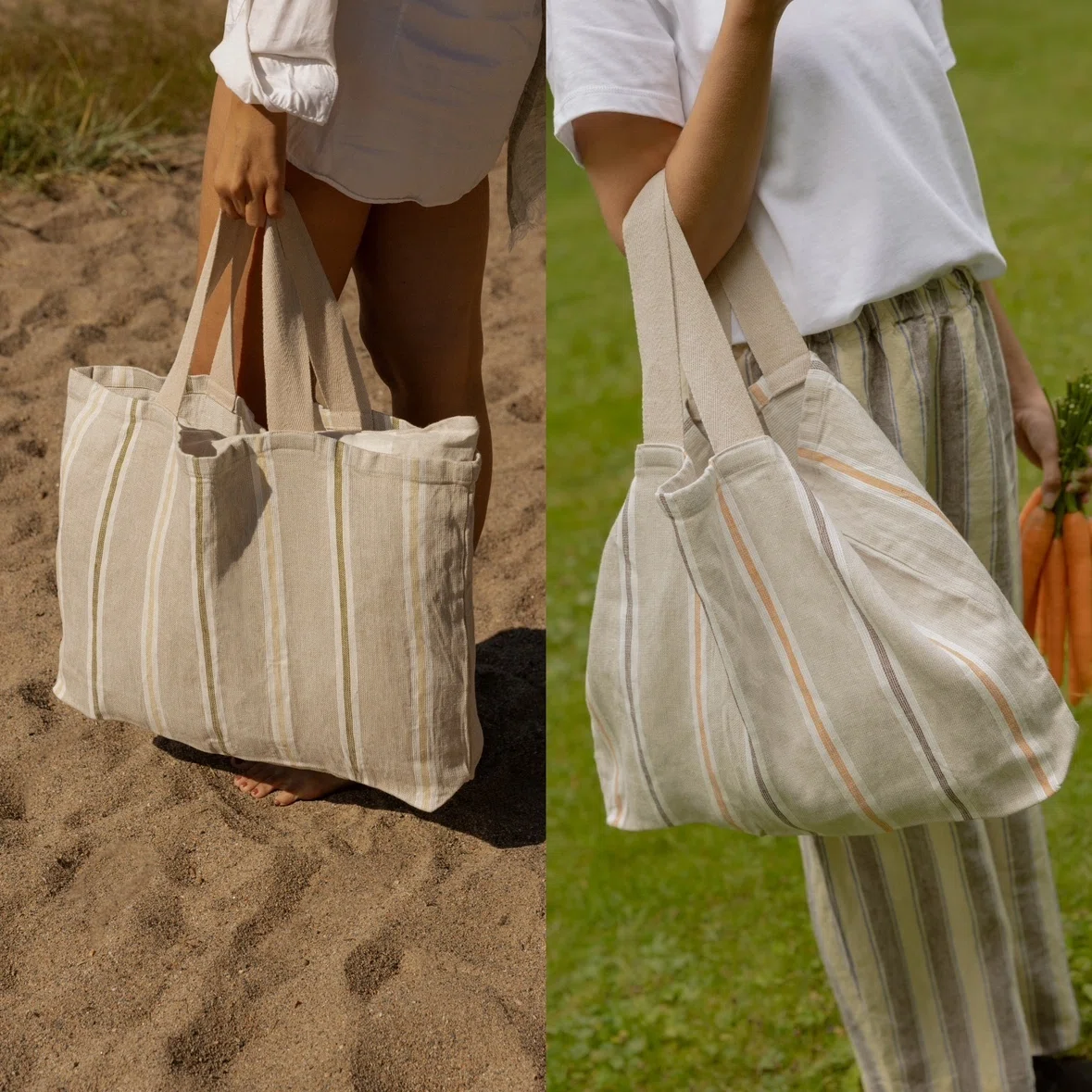 Product｜海へ、街へ、サウナへ。夏を軽やかに楽しむリネンバッグ