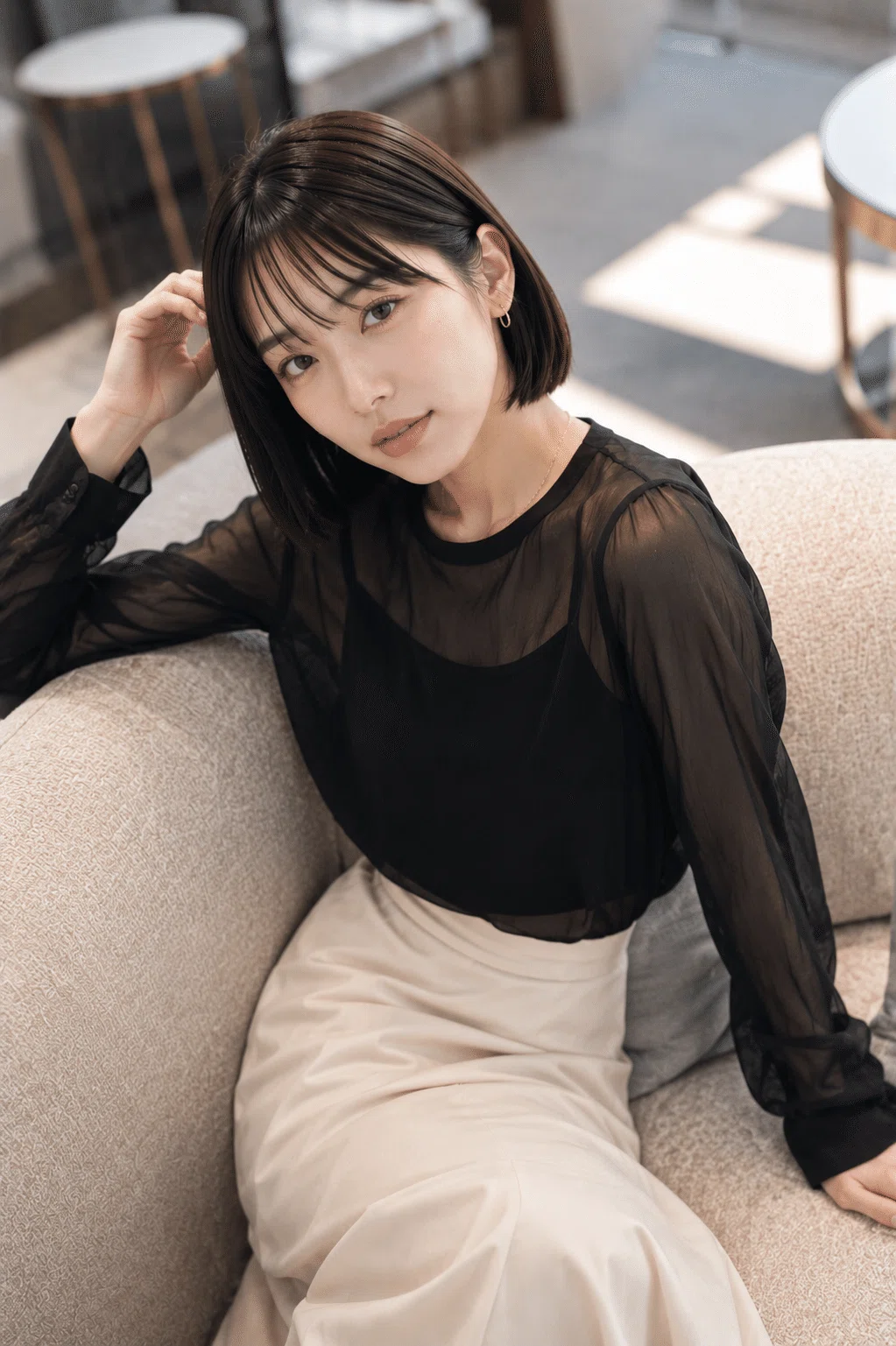 画像生成AI】「ぱつっとボブの女性ポートレート」をAIで生成する方法