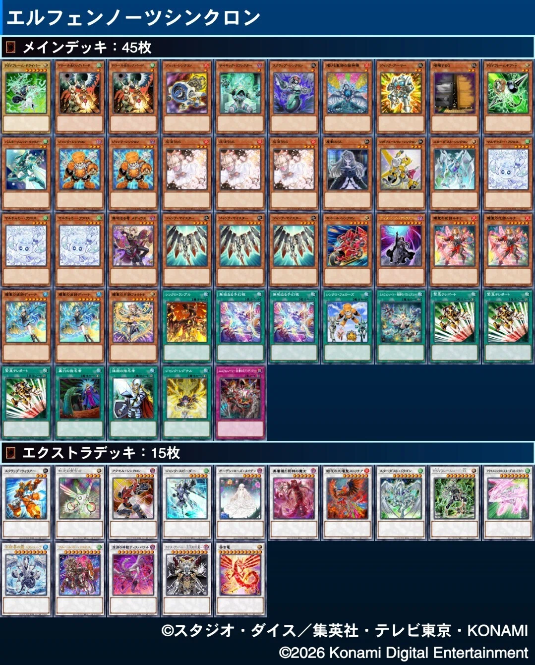遊戯王MD】シンクロン+エルフェンノーツの備忘録｜highb