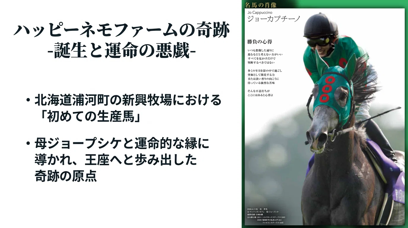 ジョーカプチーノ -衝撃の一杯、マイルとスプリントを飲み干す