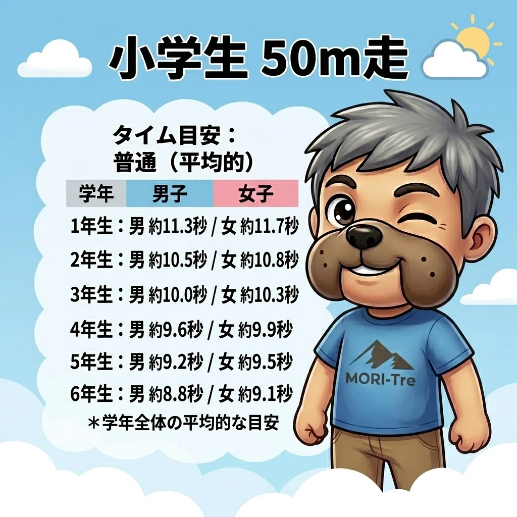 50m 走 平均