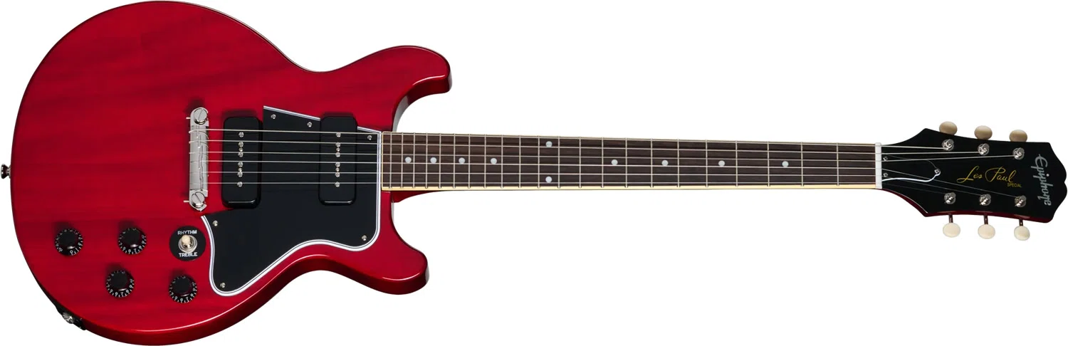 人気のチェリーレッド！エピフォンによる「Les Paul Special Double