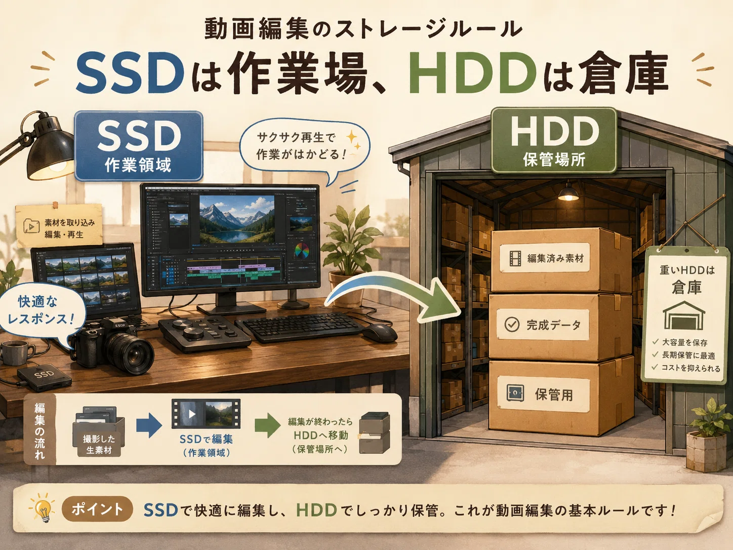 外付けHDDラックで16TB増設！4K動画の編集を快適にするストレージ構築