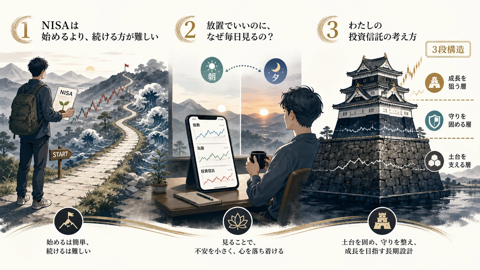 NISAを続けるための朝夕マーケットメモを無料公開します｜🌳杜の投資屋