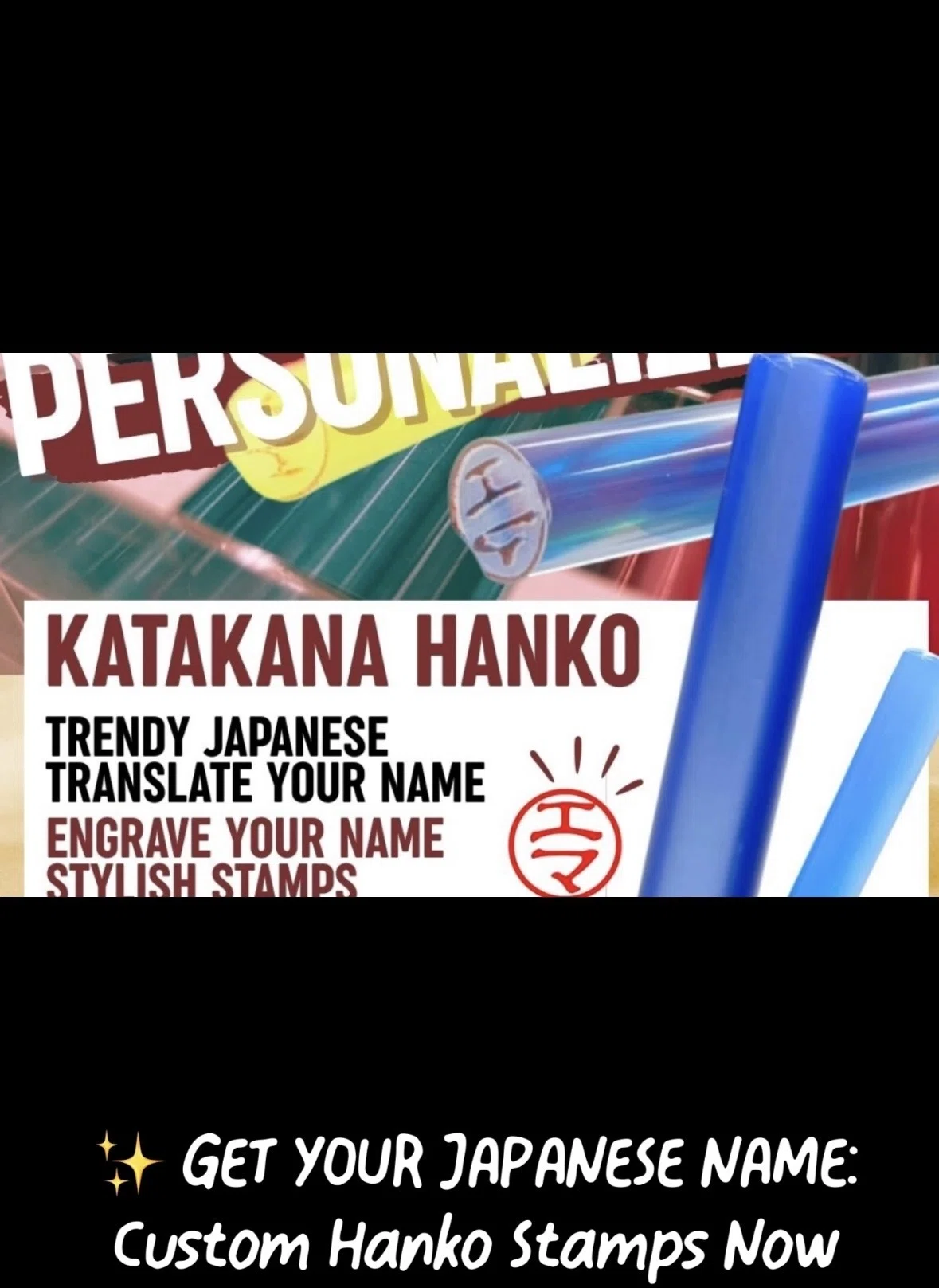 ✨ GET YOUR JAPANESE NAMECustom Hanko Stamps Now on Instagram