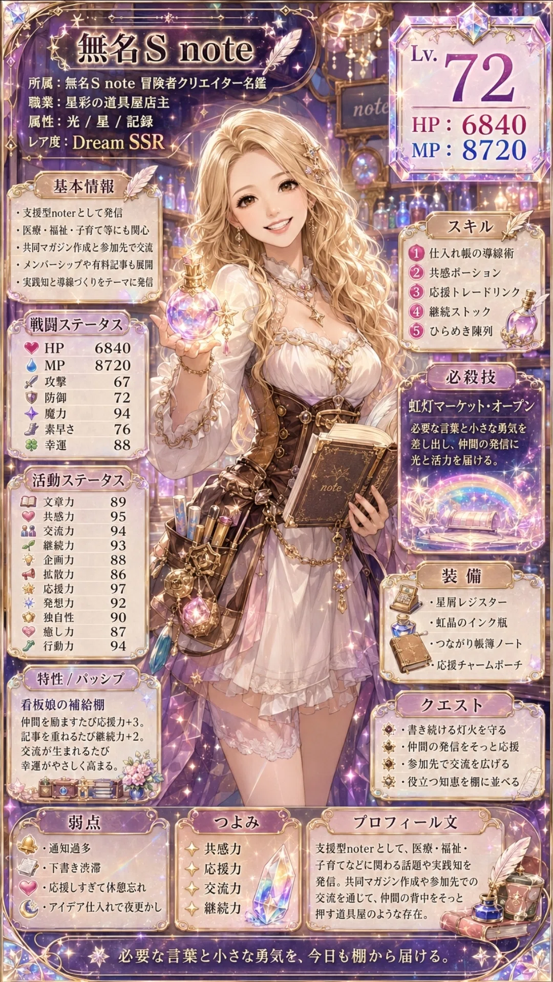 参加者いなくてもコングラ4枚獲得🧐6/1📒全クリエイターが繋がれる