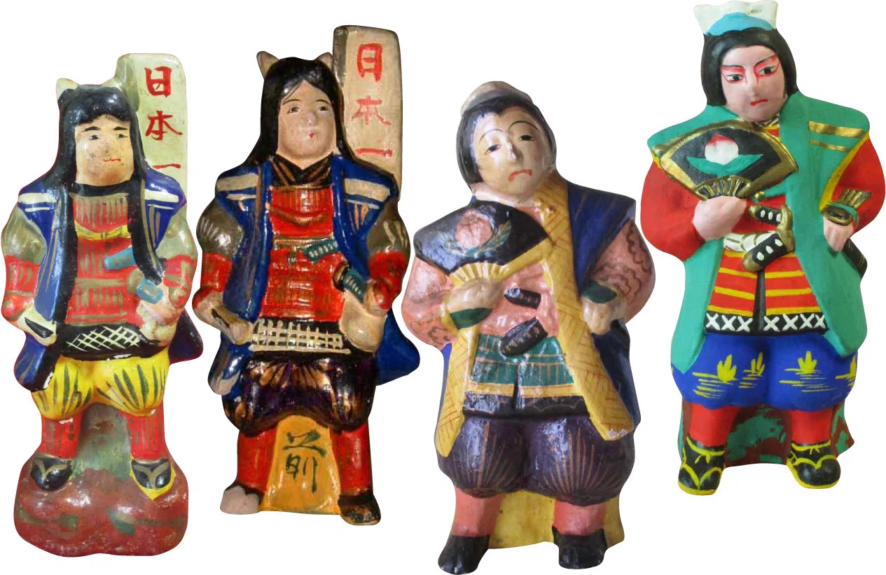 桃太郎の郷土玩具 愛知②三河系土人形｜犬山日本一桃太郎会