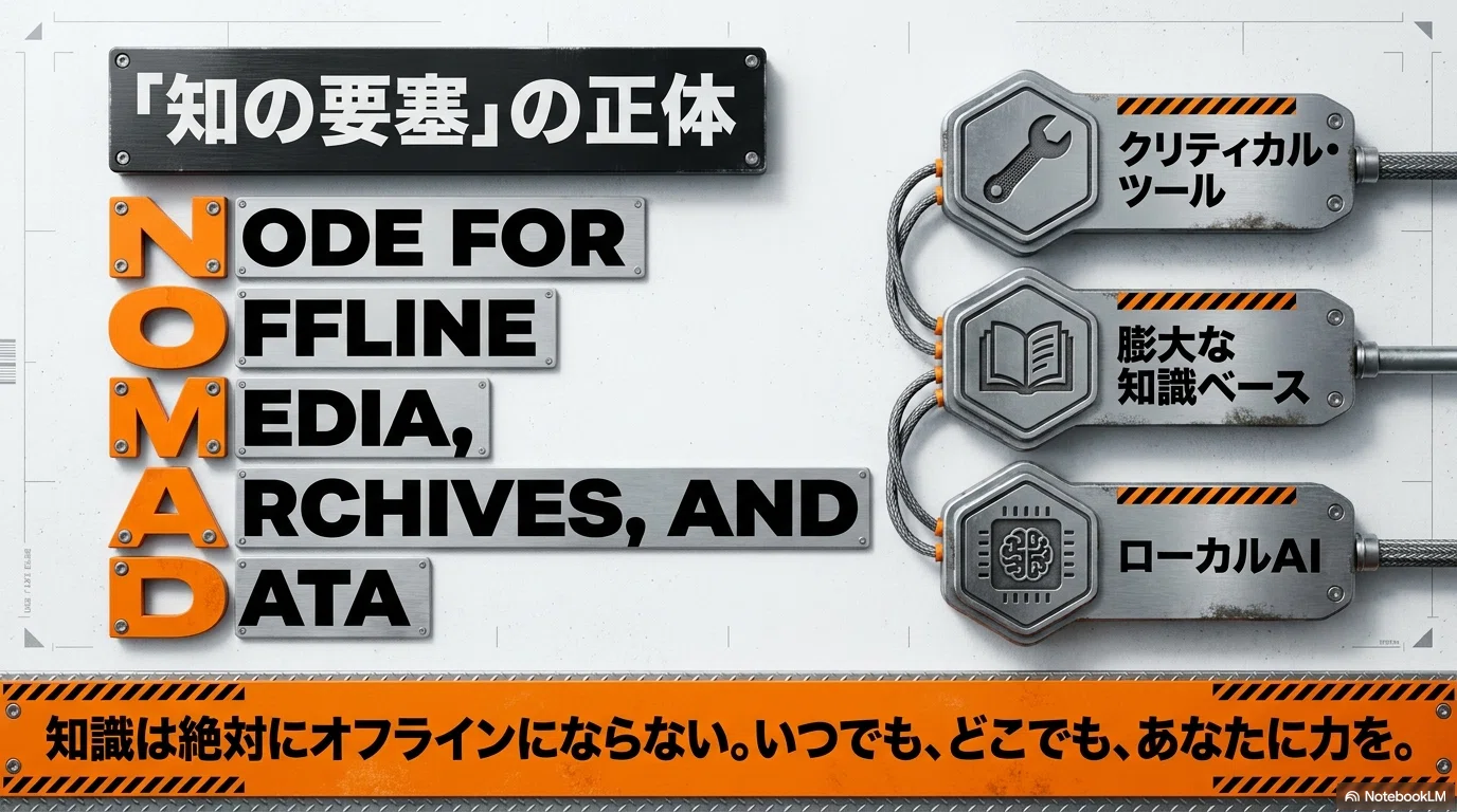 オフライン知識サーバー「Project N.O.M.A.D.」完全解説：ネットなき