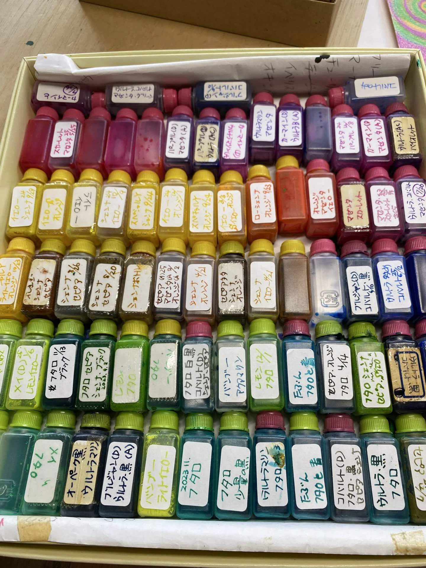 久しぶりのガラスペン作業私が見つけた相棒たち｜「花もようアート