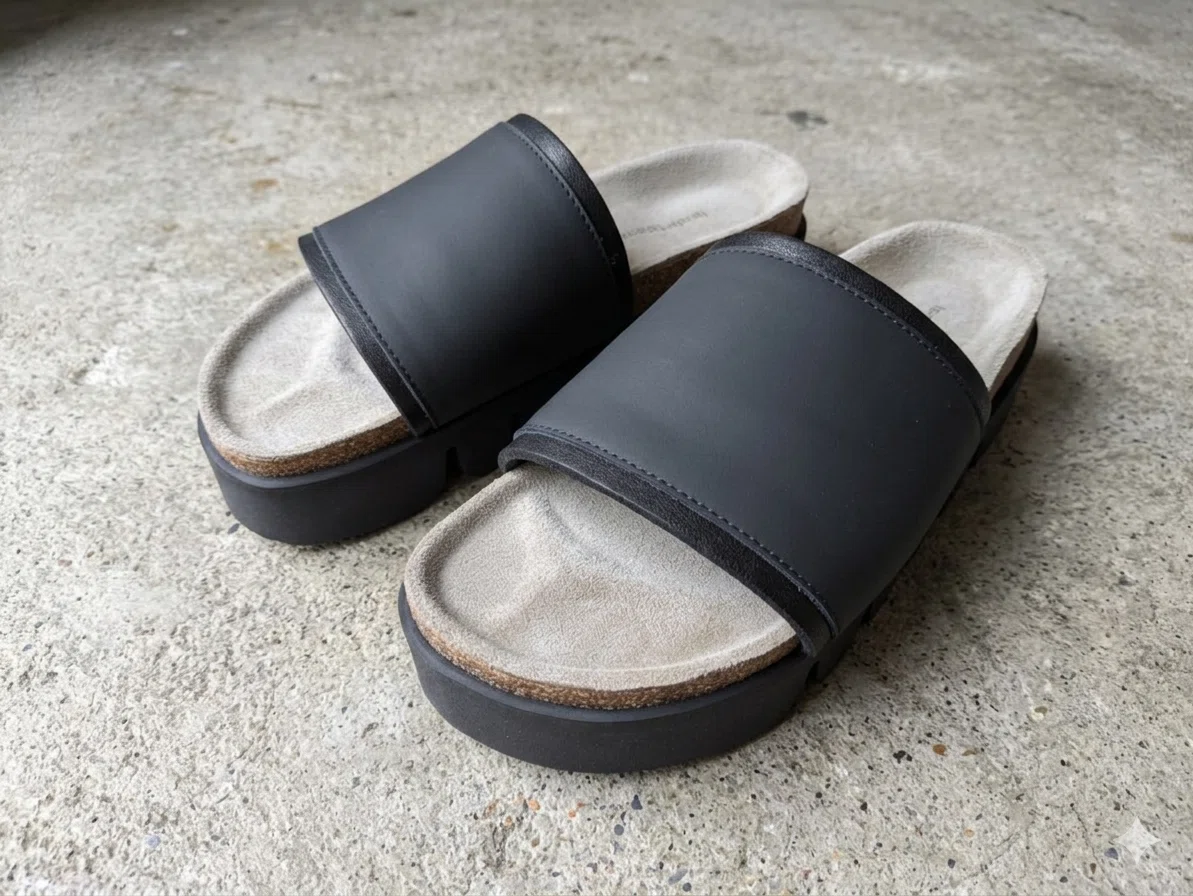 購入品紹介】本格レザーなスライドサンダル Hender Scheme